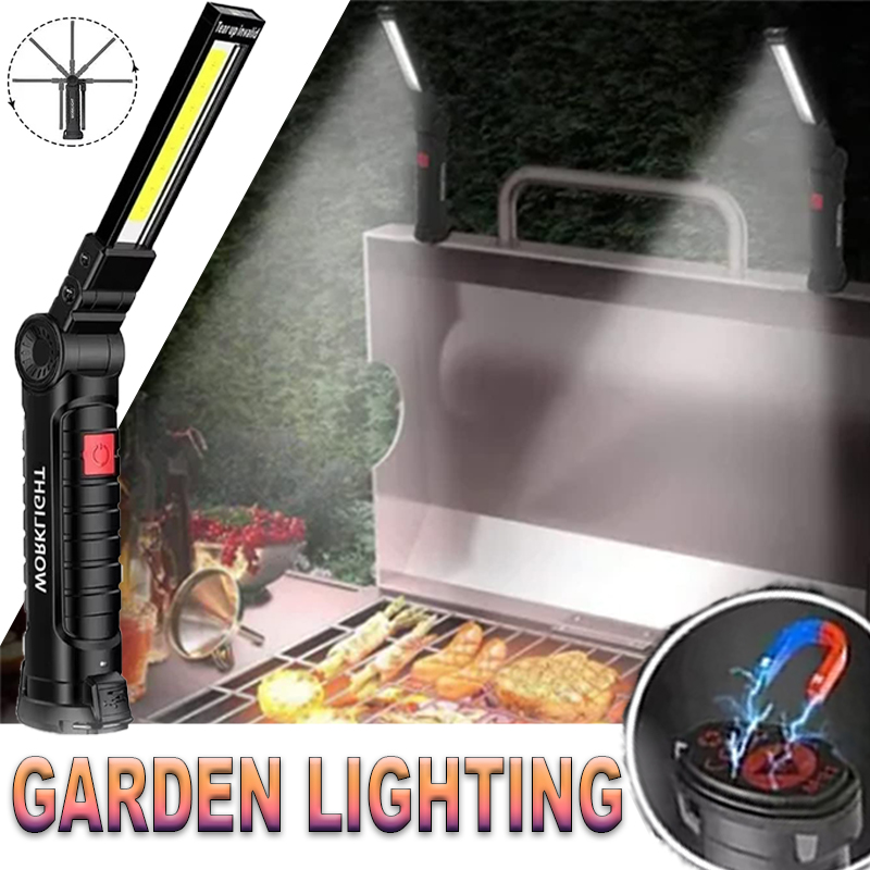 Outdoor Lighting Setup - Портативный светодиодный фонарик с магнитным крючком,