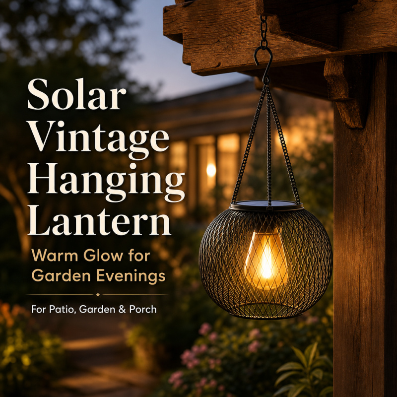 Outdoor Lighting Traditional - Солнечный светодиодный подвесной напольный светильник для