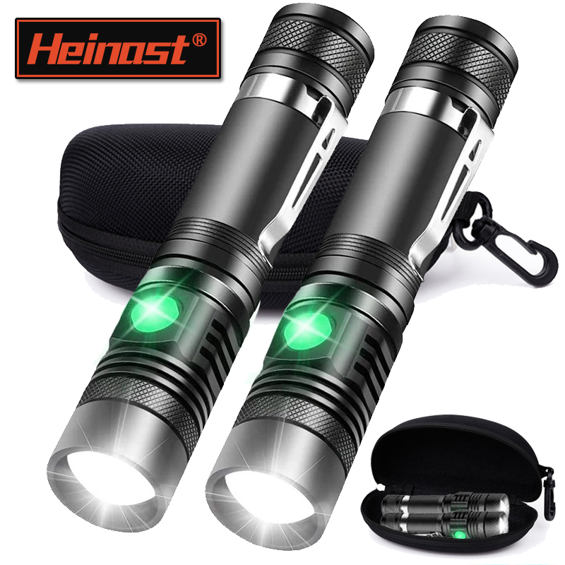 Outdoor Lighting Setup - Перезаряжаемый ручной фонарик T6, использование 18650,