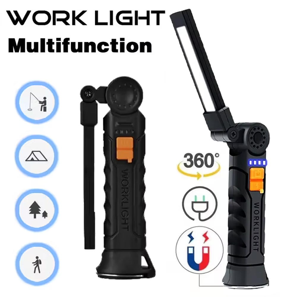 Outdoor Lighting Setup - Портативный светодиодный фонарик COB, перезаряжаемый через