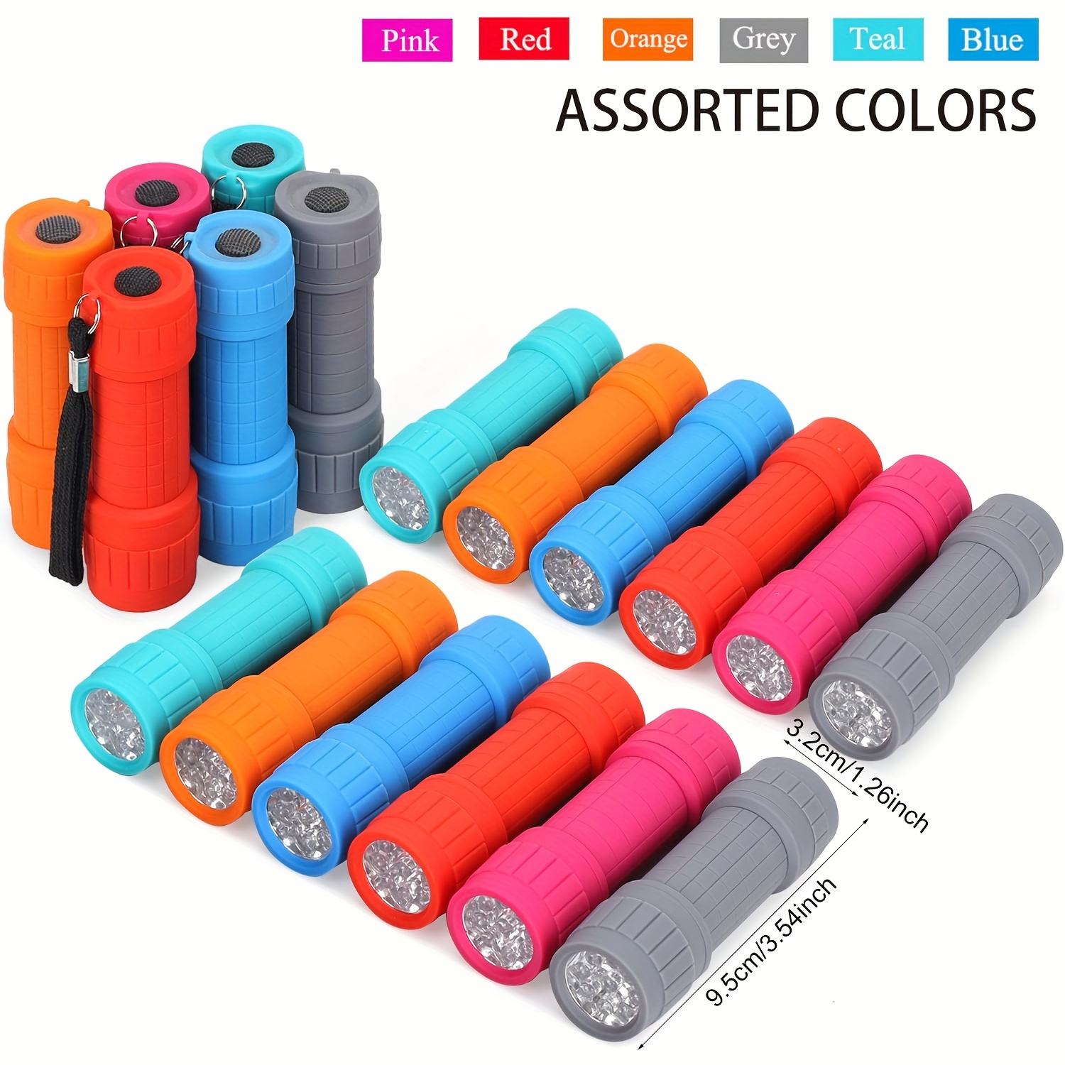 Outdoor Lighting Bollards - Мини-портативный фонарик с девятью светодиодами XPE,