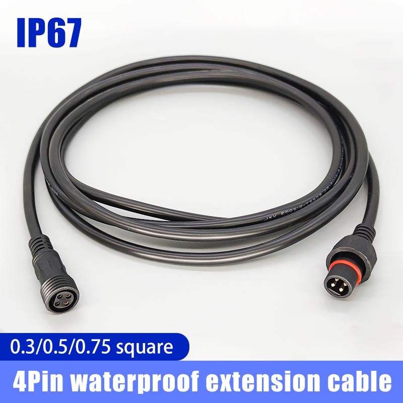 Outdoor Lighting Connectors - Штекер Famale, 4-контактный водонепроницаемый удлинитель IP67,