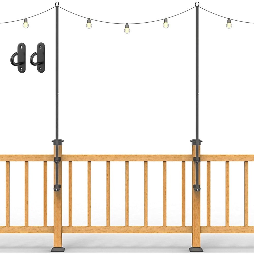 Outdoor Lighting For Garden - 2-упаковка гирляндных светильников - столбы из