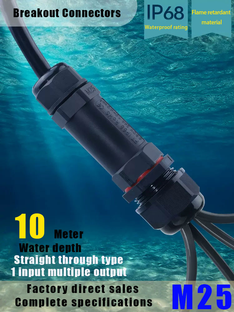 Outdoor Lighting Connectors - Водонепроницаемый разъем IP68, тип сборки, разъем