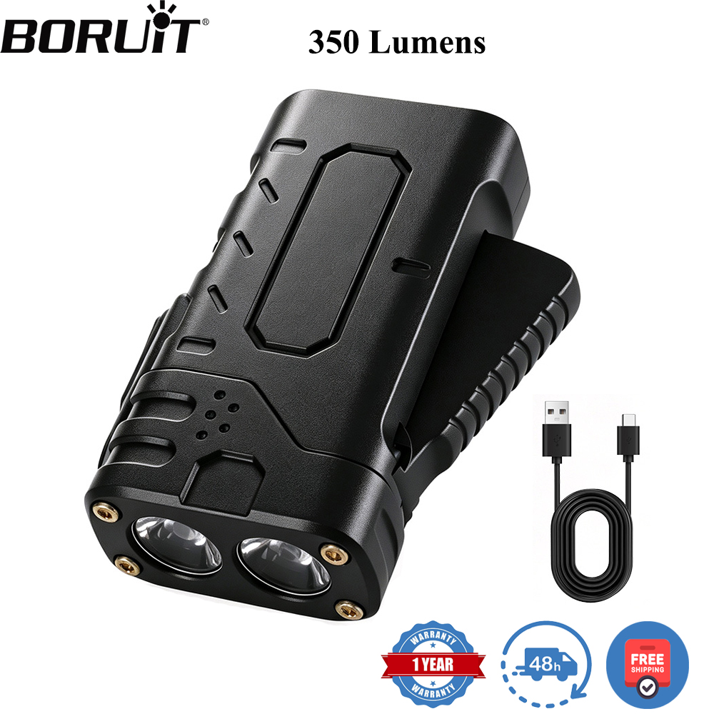 Outdoor Lighting Setup - BORUIiT Ручной фонарь EDC с LED-подсветкой,