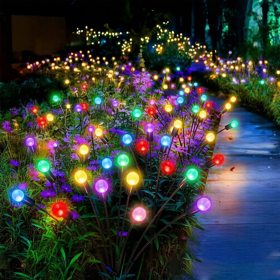 Landscape Spike Light - Солнечные светодиодные светильники-светлячки 10/6 LED для