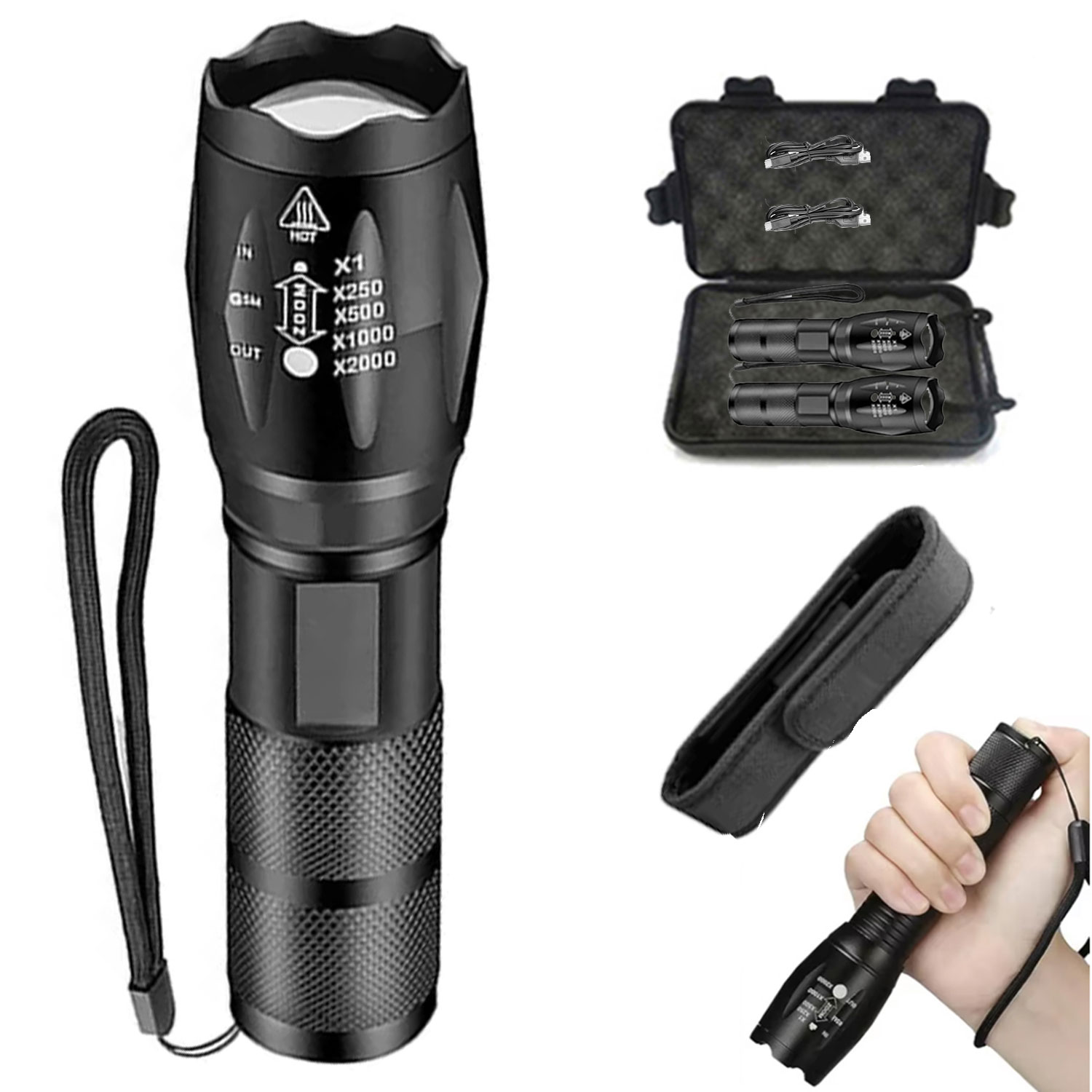 Outdoor Lighting Not Working - Мощный светодиодный фонарик, уличный ручной фонарик,