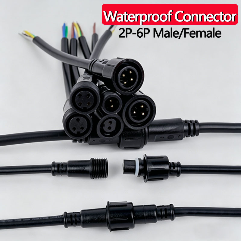 Outdoor Lighting Connectors - Водонепроницаемый набор соединителей для проводов 2/3/4/5/6-контактные