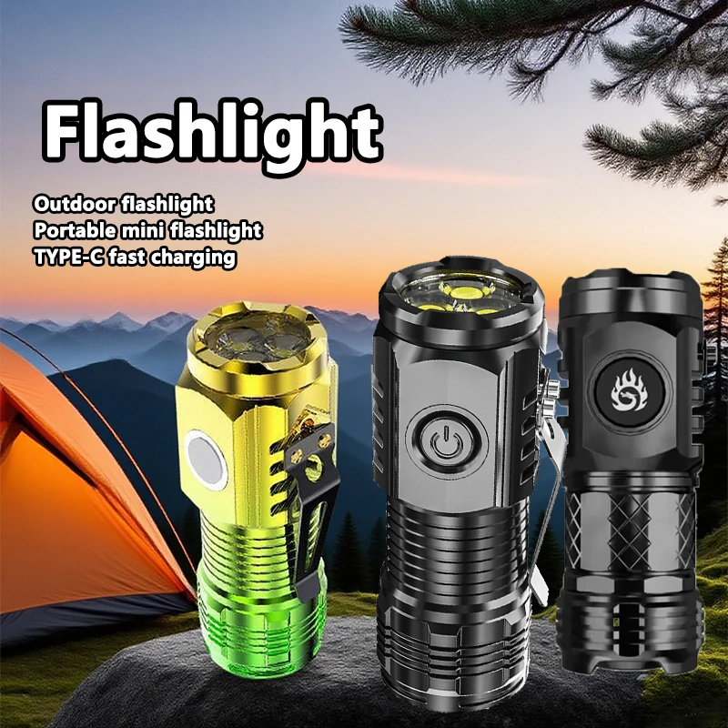 Outdoor Lighting Setup - Супер яркий мини-светодиодный фонарик, перезаряжаемый светильник