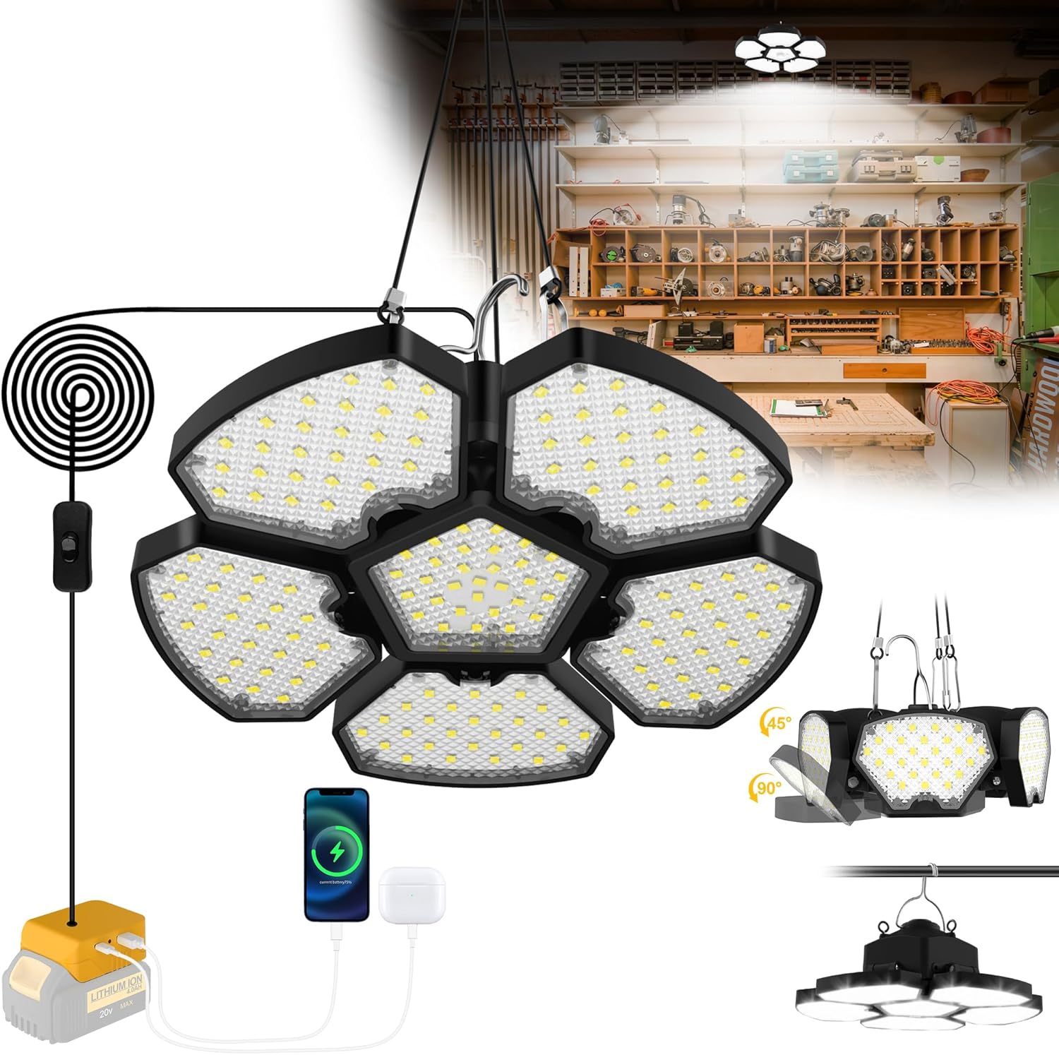 Аккумуляторный светильник для  – обзор и цена Outdoor Lighting Garage