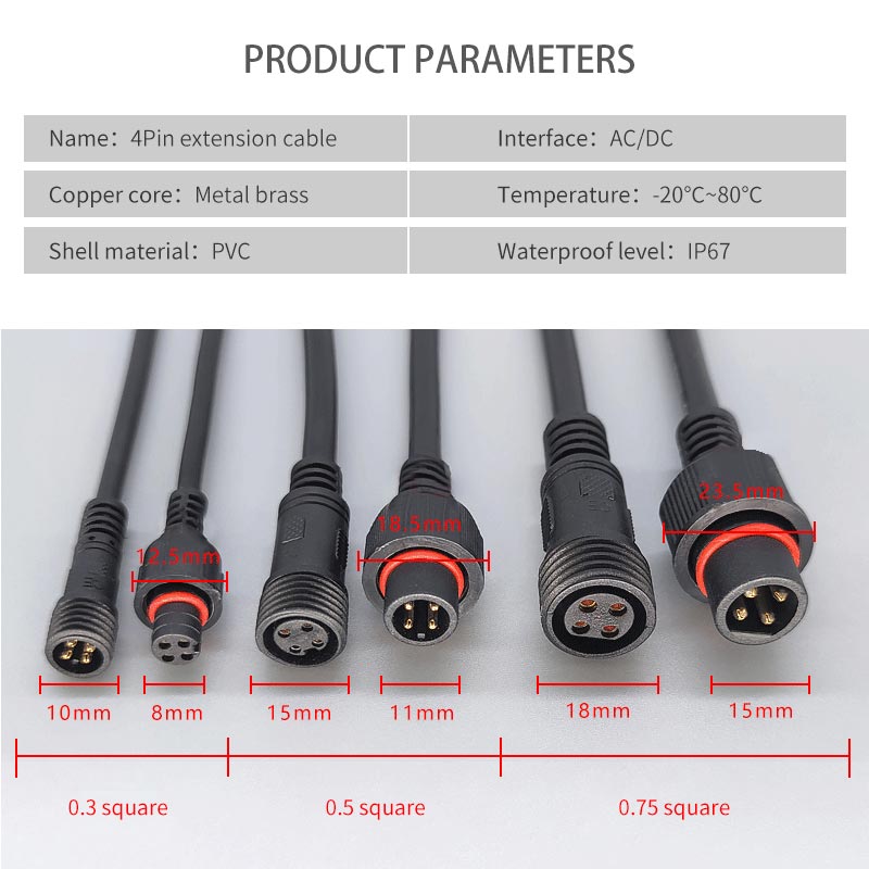 Штекер Famale, 4-контактный во – обзор и цена Outdoor Lighting Connectors