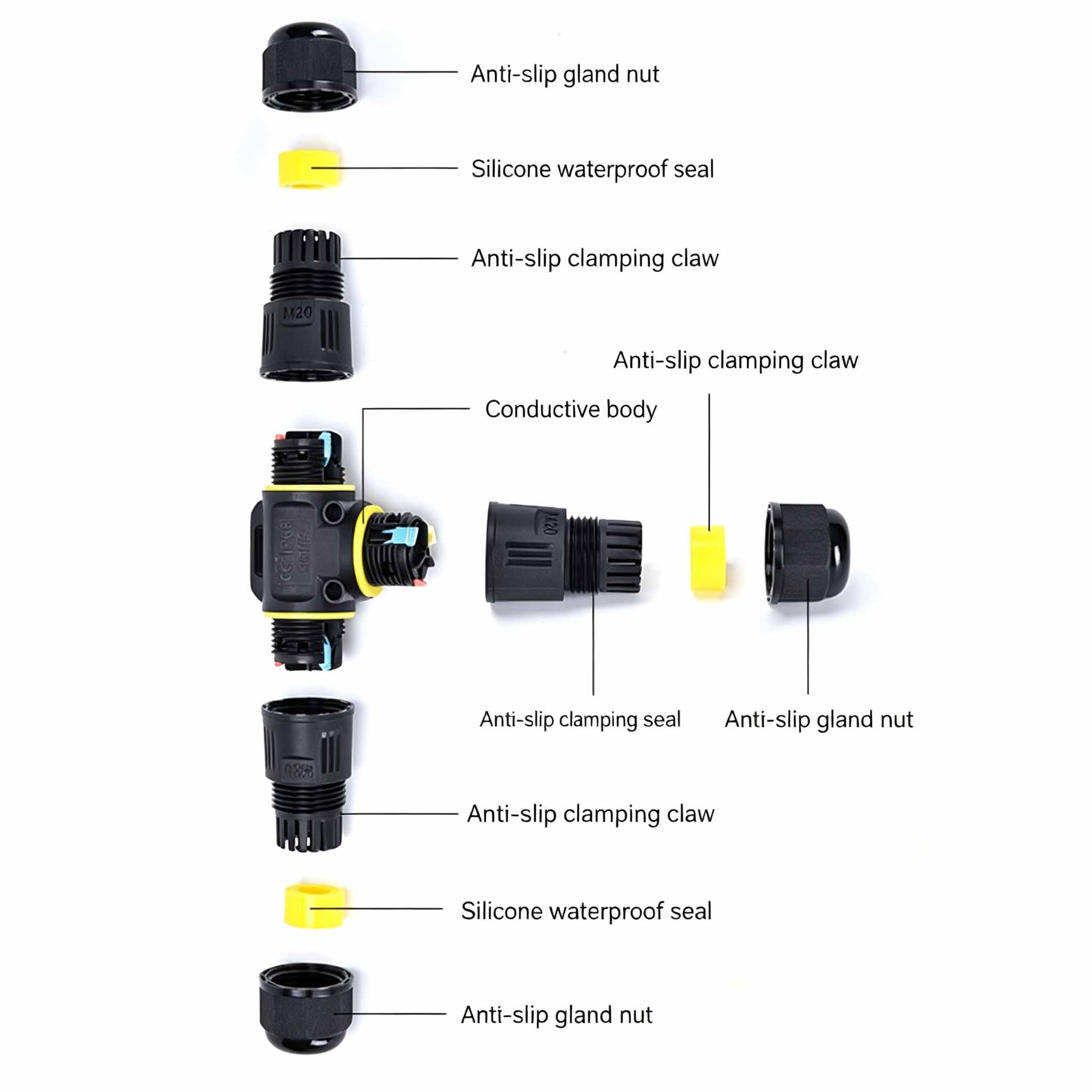 Водонепроницаемый Т-образный к – обзор и цена Outdoor Lighting Connectors