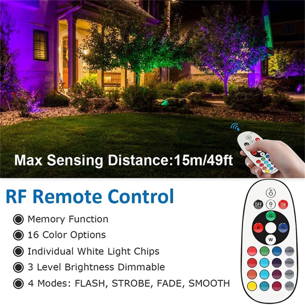 RGBW Ландшафтное освещение 10  – обзор и цена Outdoor Lighting For Garden