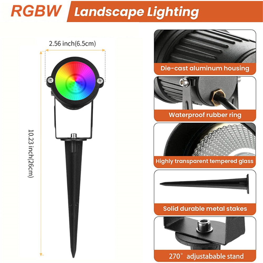 RGBW Ландшафтное освещение 10  – обзор и цена Outdoor Lighting For Garden