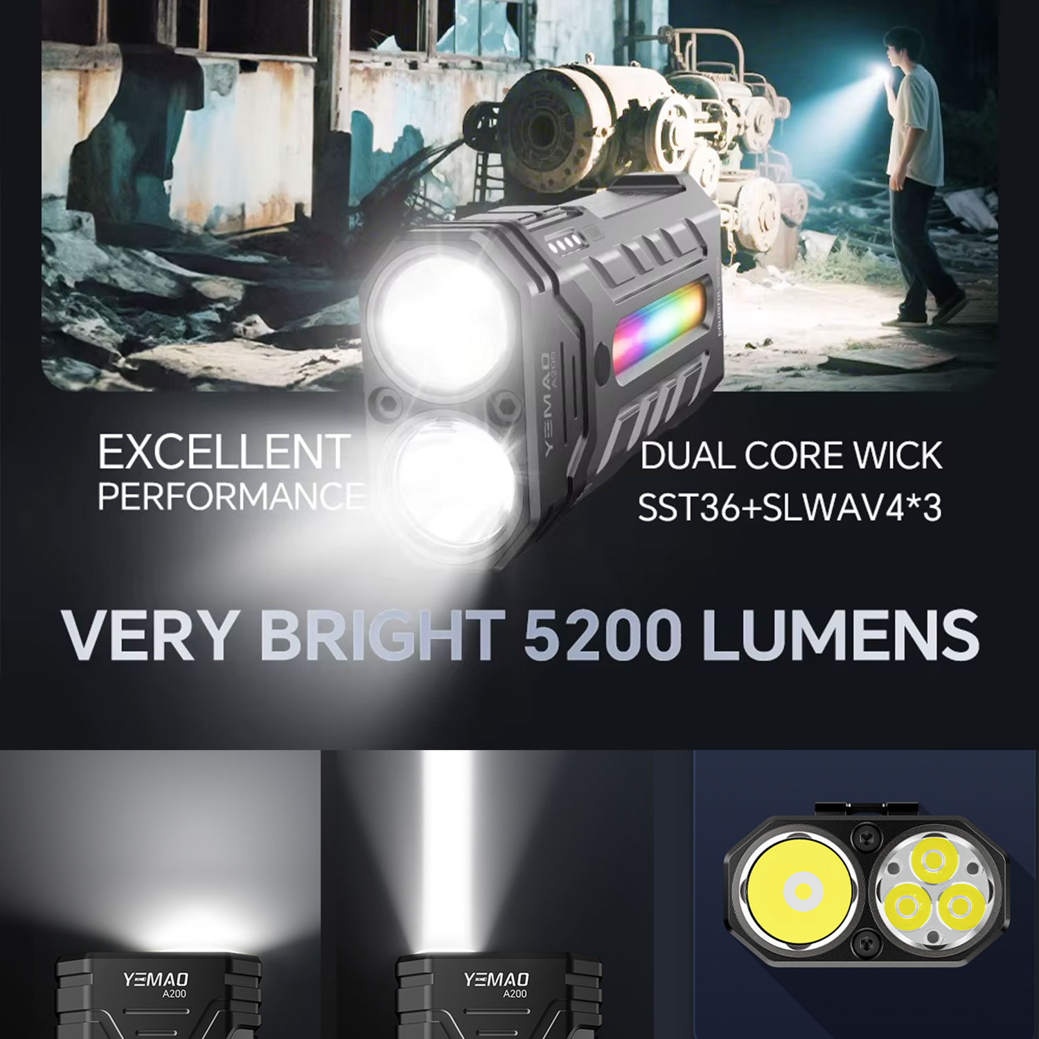 5200LM инновационный многофунк – обзор и цена Outdoor Lighting Nearby