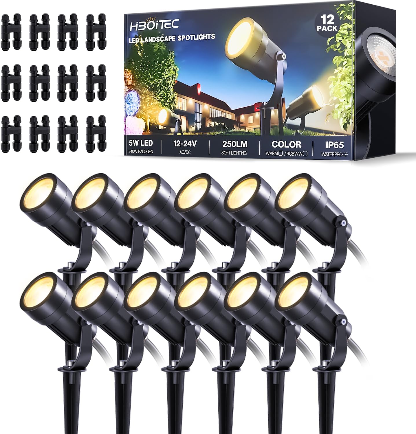 Комплект из 12 низковольтных л – обзор и цена Outdoor Lighting Connectors
